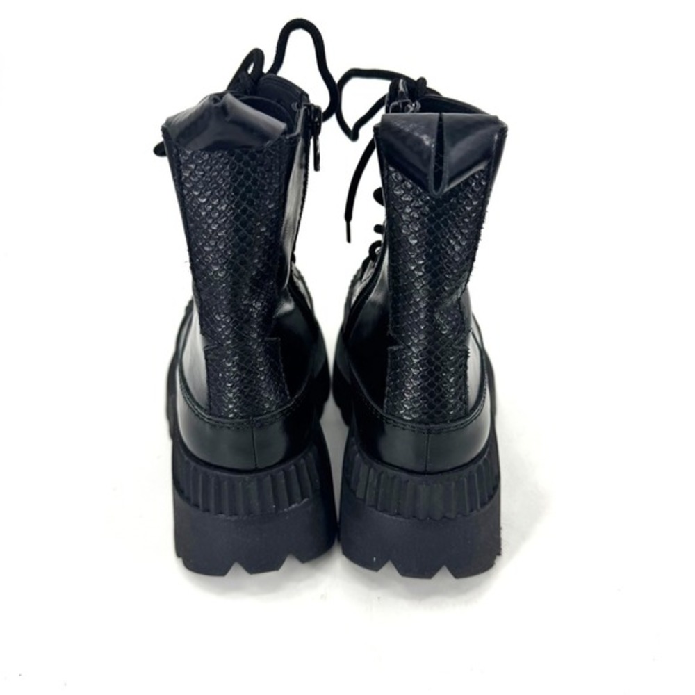 4ccccees Esker Mars Black Platform Lugsole Combat Boots Size 39 View 4